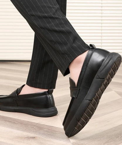 Men’s Penny Patent Leather Loafers Deep Black