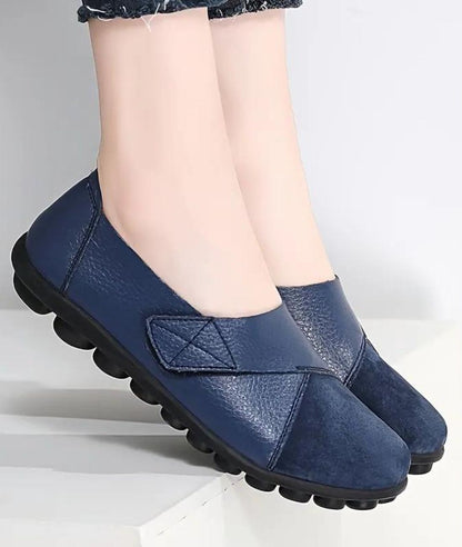 Women’s Slip On Patent Leather Loafers Navy