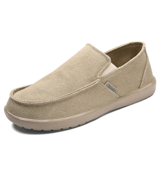 Women’s Slip On Leather Loafers Camel