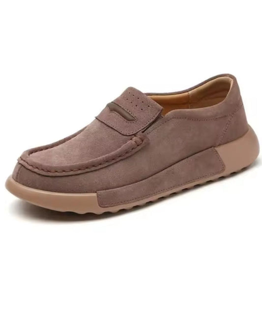 Women’s Platform Suede Loafers Deep Purple