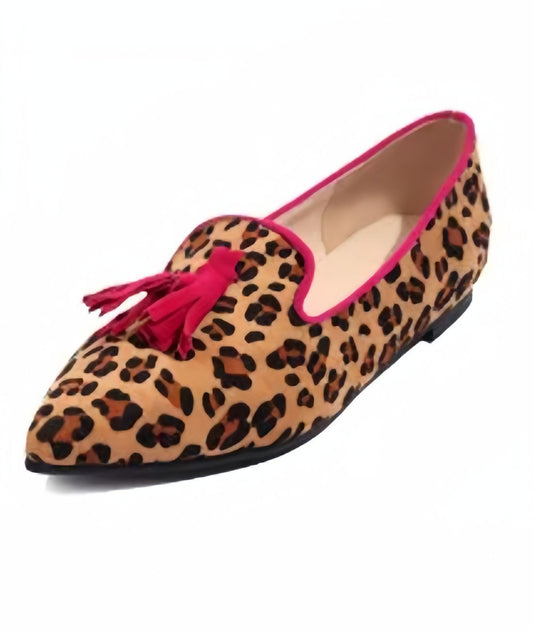 Women’s Tassel Suede Loafers Fuchsia