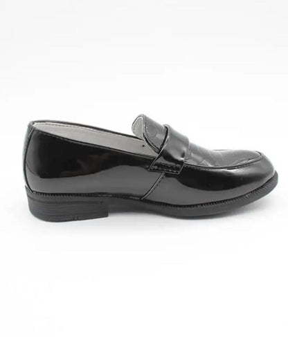 Women’s Slip On Patent Leather Loafers Deep Black