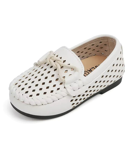Women’s Slip On Leather Loafers Off White