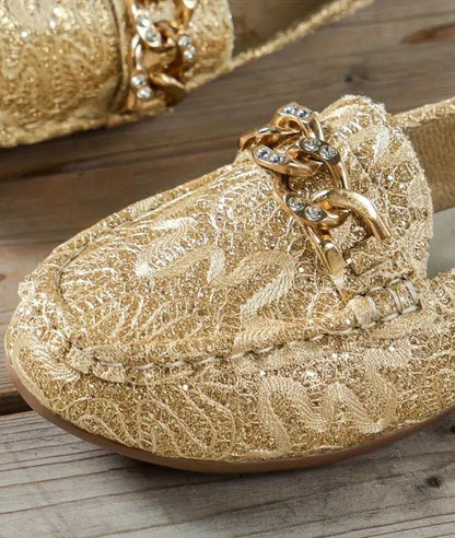 Women’s Platform Leather Loafers Sand Beige