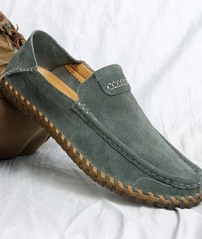 Men’s Slip On Suede Loafers Grey