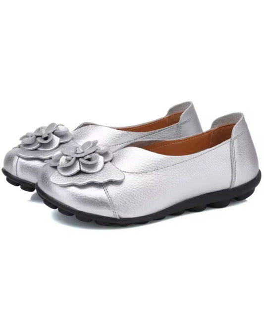 Women’s Slip On Patent Leather Loafers Cognac Brown