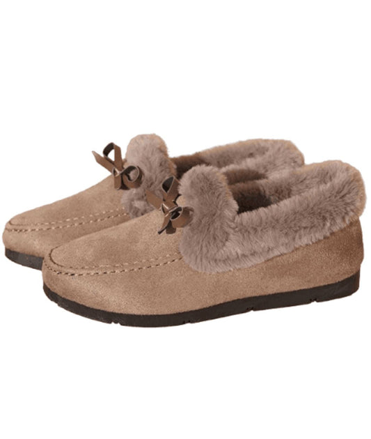 Women’s Driving Slip On Suede Loafers Deep Black