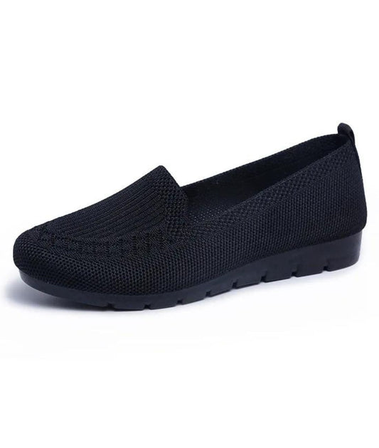 Women’s Platform Leather Loafers Deep Black