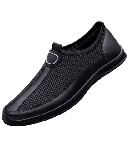 Men’s Slip On Suede Loafers Deep Black
