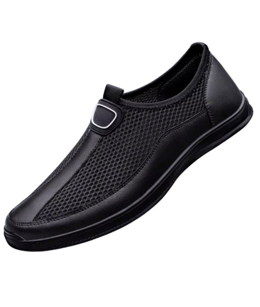 Men’s Slip On Suede Loafers Deep Black