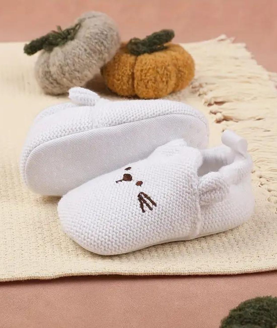 Baby Penny Leather Loafers Off White