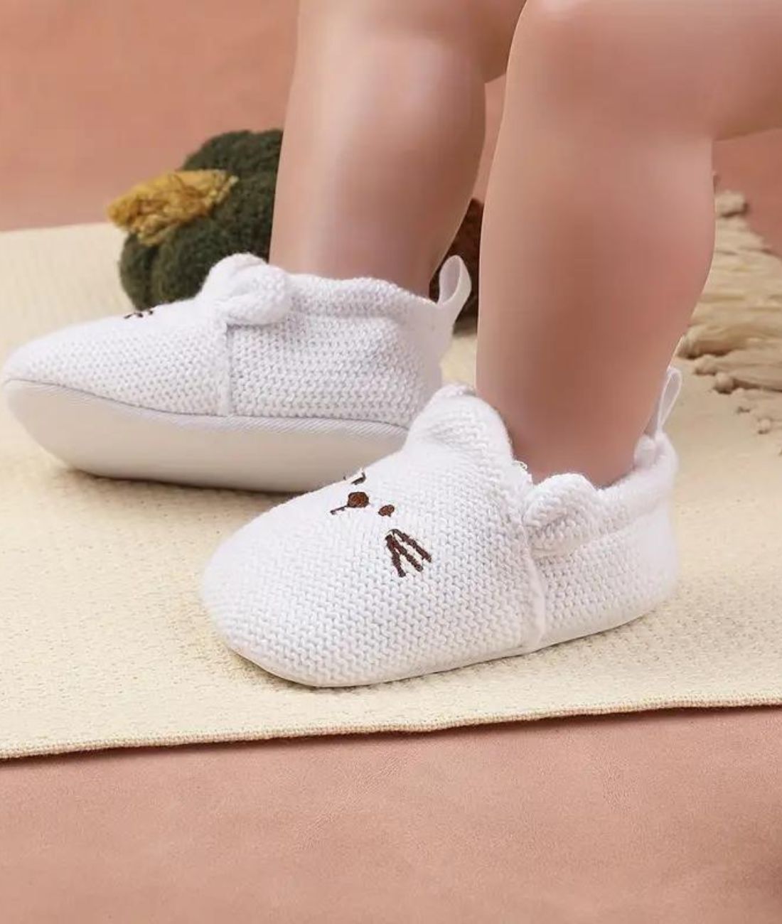 Baby Penny Leather Loafers Off White