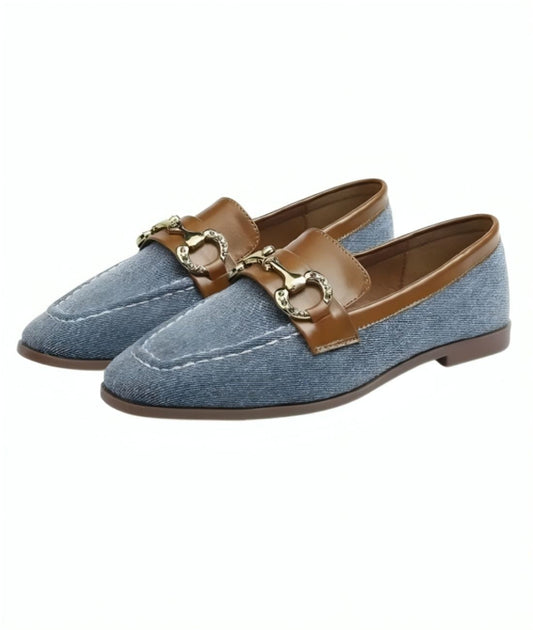 Women’s Horsebit Leather Loafers Coffee Brown