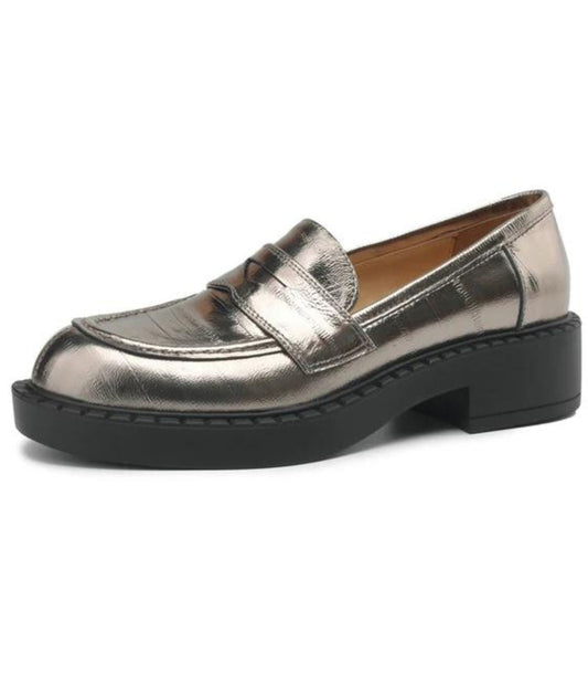 Women’s Chunky Suede Loafers Grey