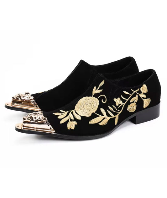 Men’s Slip On Suede Loafers Deep Black