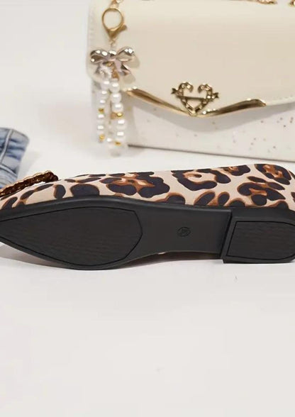 Women’s Low Heel Toe Patent Leather Loafers Cognac Brown